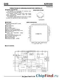 Datasheet NJW4302 manufacturer NJRC