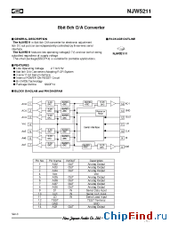 Datasheet NJW5211 manufacturer NJRC