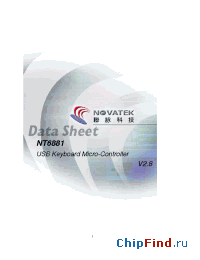 Datasheet NT6881H manufacturer Novatek