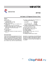 Datasheet NT7705 manufacturer Novatek