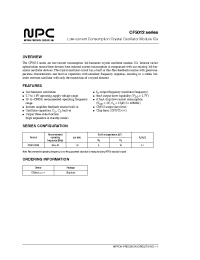Datasheet CF5012 manufacturer NPC
