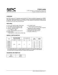 Datasheet CF5015AL3 manufacturer NPC
