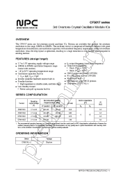 Datasheet CF5017 manufacturer NPC