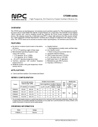 Datasheet CF5020ALB manufacturer NPC