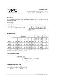 Datasheet CF5705AE manufacturer NPC