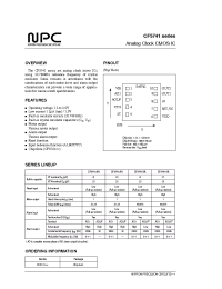 Datasheet CF5741BB manufacturer NPC