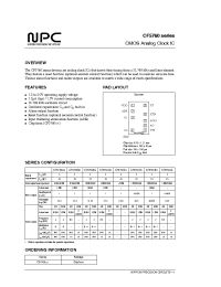 Datasheet CF5760BA manufacturer NPC