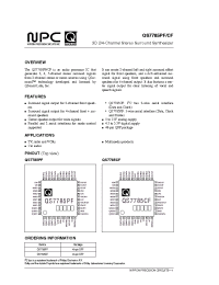 Datasheet QS7785 manufacturer NPC