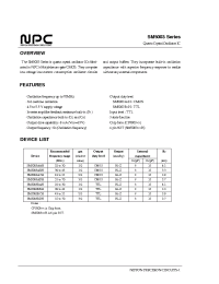 Datasheet SM5003AAH manufacturer NPC