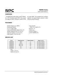 Datasheet SM5004B1H manufacturer NPC