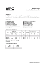 Datasheet SM5005ALCV manufacturer NPC