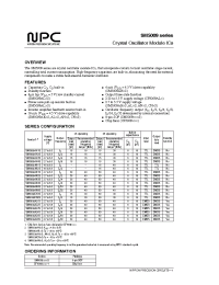 Datasheet SM5009AH1S manufacturer NPC