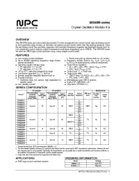 Datasheet SM5009AN5S manufacturer NPC