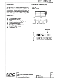 Datasheet SM5133SP manufacturer NPC