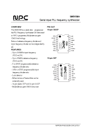 Datasheet SM5158A manufacturer NPC