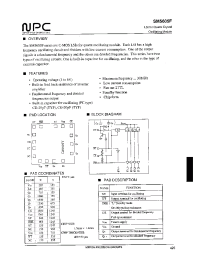 Datasheet SM5605FA manufacturer NPC