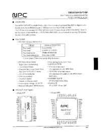 Datasheet SM5813APT manufacturer NPC