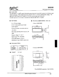 Datasheet SM5828B manufacturer NPC