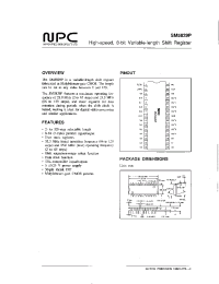 Datasheet SM5829P manufacturer NPC