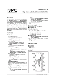 Datasheet SM5842APT manufacturer NPC