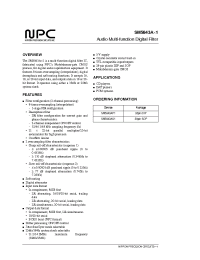 Datasheet SM5843A1 manufacturer NPC