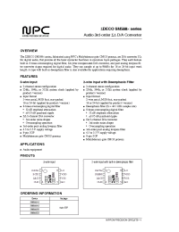 Datasheet SM58852 manufacturer NPC