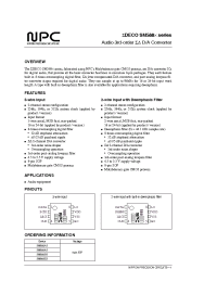 Datasheet SM5885CS manufacturer NPC