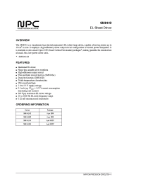 Datasheet SM8142BV manufacturer NPC