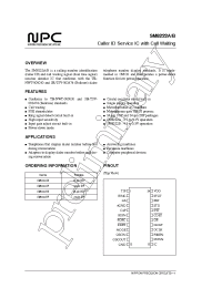 Datasheet SM8222BP manufacturer NPC