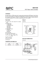 Datasheet SM8701A manufacturer NPC