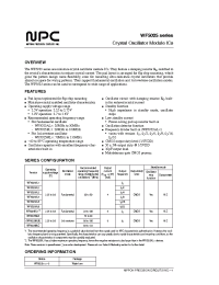 Datasheet WF5025AL4 manufacturer NPC