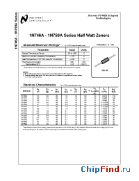 Datasheet 1N750A manufacturer National Semiconductor