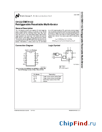 Datasheet 54122 производства National Semiconductor