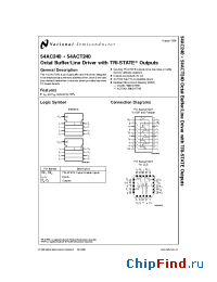 Datasheet 54AC240WG-QML производства National Semiconductor