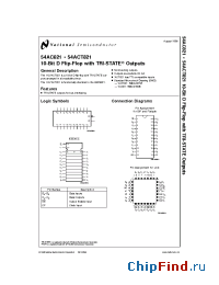Datasheet 54AC821F manufacturer National Semiconductor