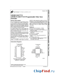 Datasheet 54ACT715 manufacturer National Semiconductor