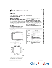Datasheet 54ACT899DM manufacturer National Semiconductor