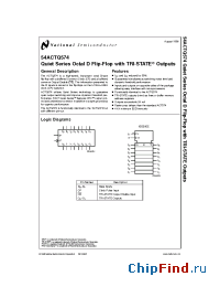 Datasheet 54ACTQ574 manufacturer National Semiconductor