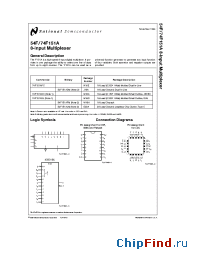 Datasheet 54F151ADM manufacturer National Semiconductor
