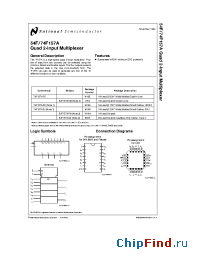 Datasheet 54F157ADM manufacturer National Semiconductor