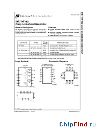 Datasheet 54F182LMQB производства National Semiconductor