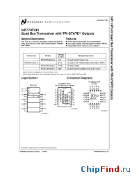 Datasheet 54F243DCX manufacturer National Semiconductor