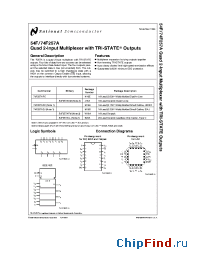 Datasheet 54F257ADM manufacturer National Semiconductor