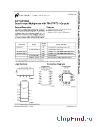 Datasheet 54F258ADM manufacturer National Semiconductor