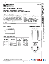 Datasheet 54F2620 manufacturer National Semiconductor