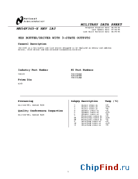 Datasheet 54F365FMQB производства National Semiconductor