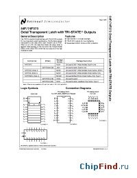 Datasheet 54F373 manufacturer National Semiconductor