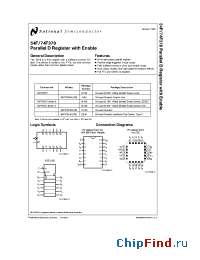 Datasheet 54F378DM manufacturer National Semiconductor