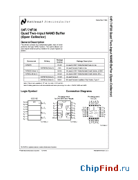 Datasheet 54F38DM-MLS manufacturer National Semiconductor