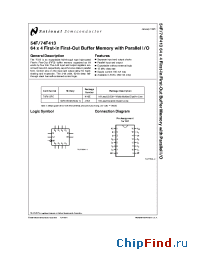 Datasheet 54F413D-CQB manufacturer National Semiconductor